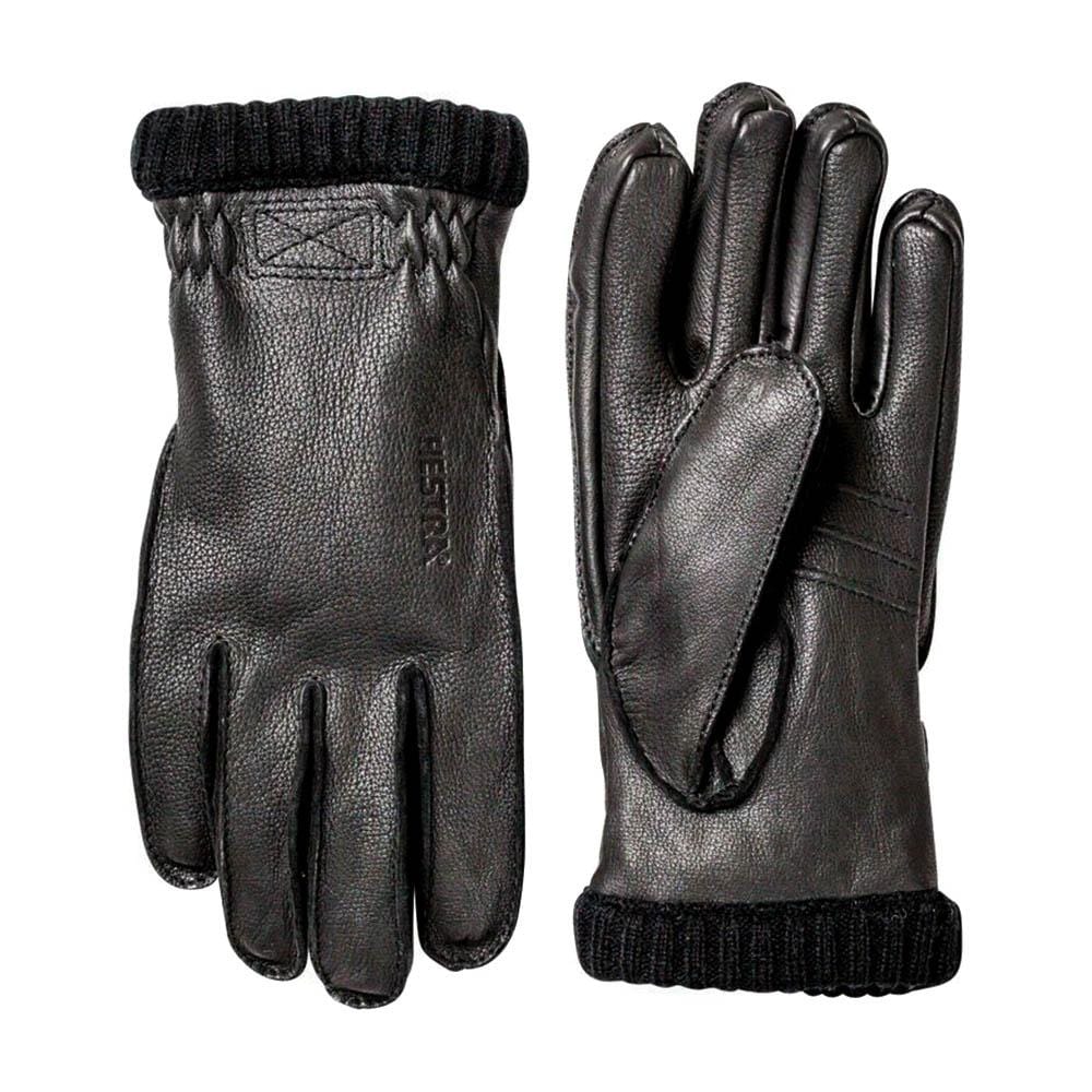 Hestra Deerskin Primaloft Rib Gloves Black - The Sporting Lodge