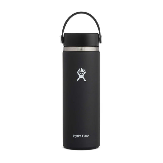 Hydro Flask 20oz Wide Mouth Bottle Black - The Sporting Lodge