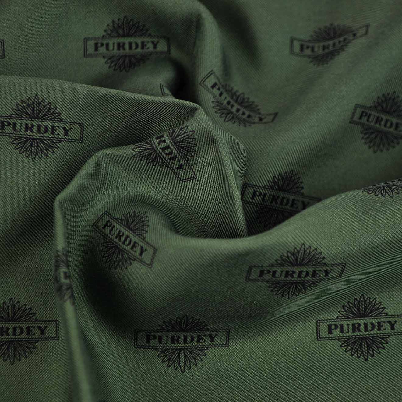 James Purdey Starburst Silk Pocket Square Green - The Sporting Lodge