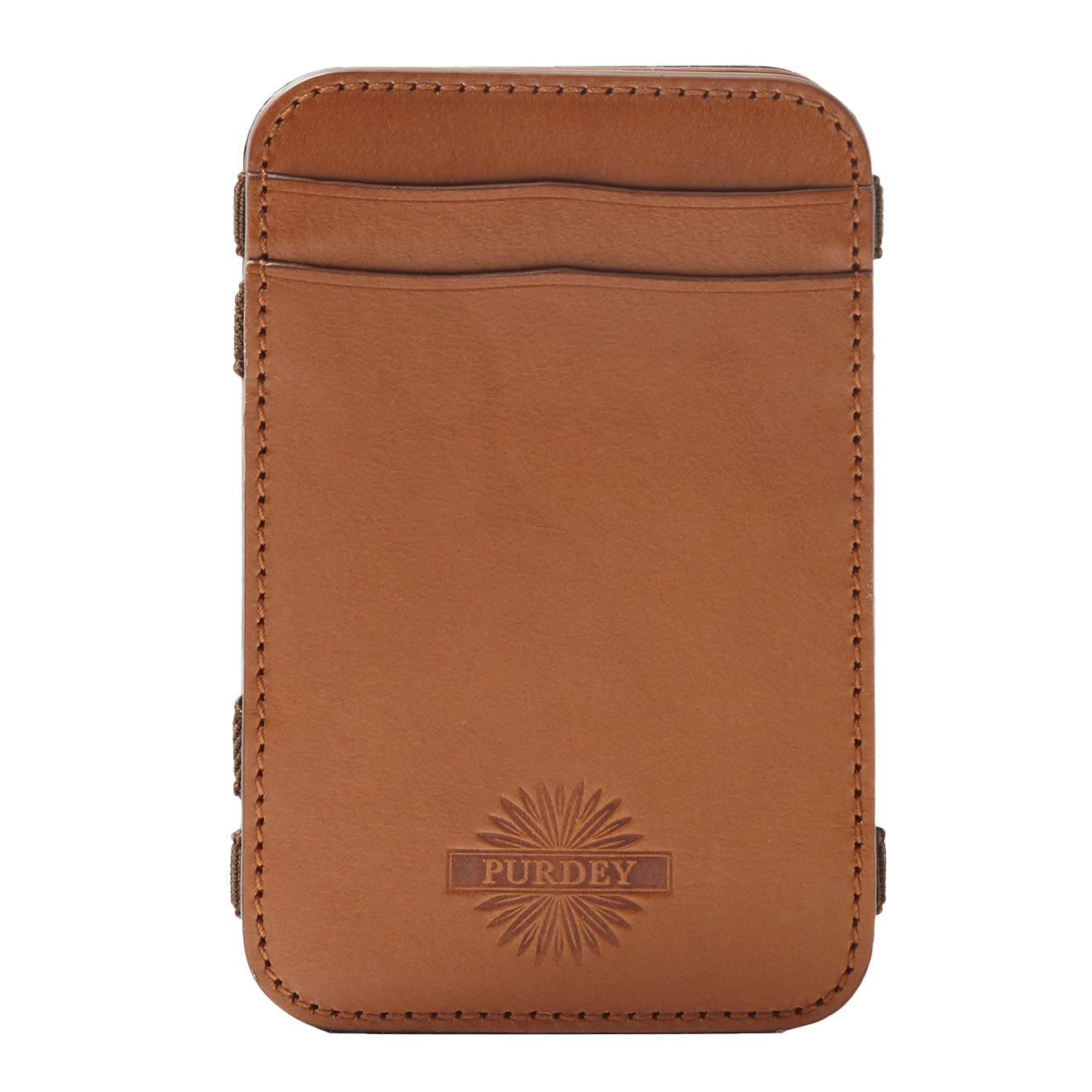 James Purdey Vegetable Tanned Leather Magic Wallet London Tan - The Sporting Lodge