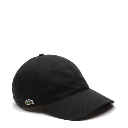 Lacoste Unisex Organic Cotton Twill Cap Black - The Sporting Lodge