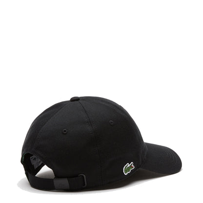 Lacoste Unisex Organic Cotton Twill Cap Black - The Sporting Lodge