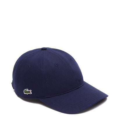 Lacoste Unisex Organic Cotton Twill Cap Navy Blue - The Sporting Lodge