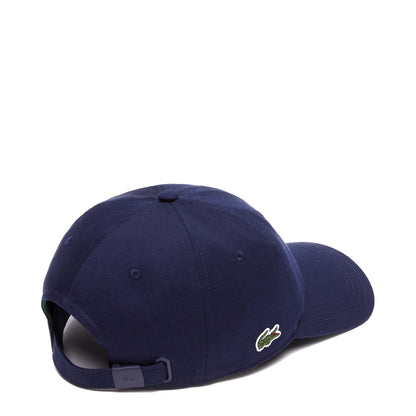 Lacoste Unisex Organic Cotton Twill Cap Navy Blue - The Sporting Lodge