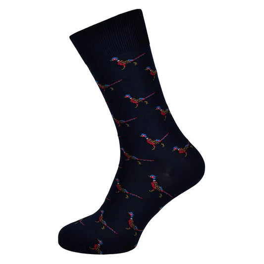 Barbour Mavin Pheasant Sock Navy - The Sporting Lodge