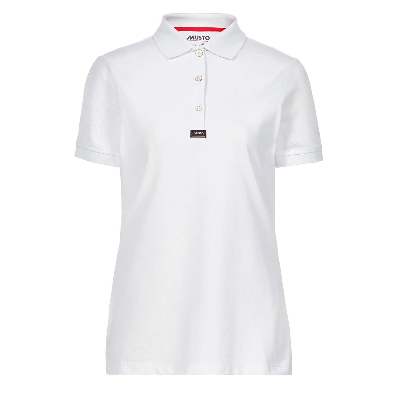 Musto Womens ESS Pique Polo White - The Sporting Lodge