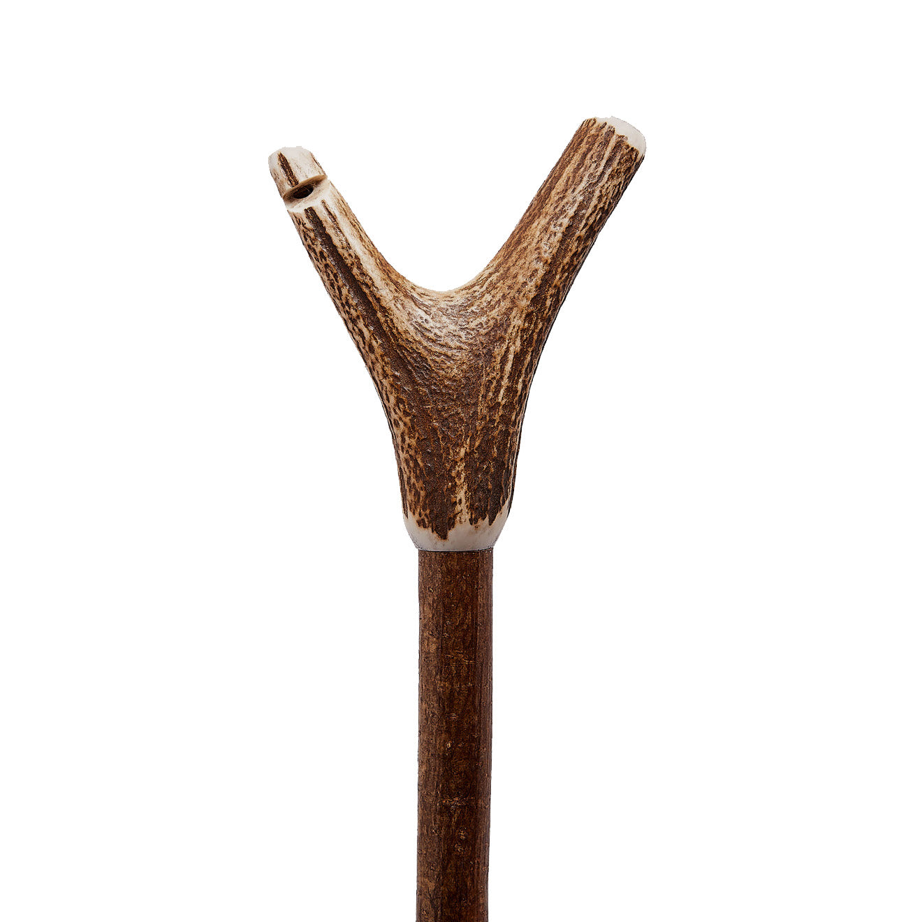 Purdey Staghorn Whistle Thumbstick on Hazel Natural - The Sporting Lodge