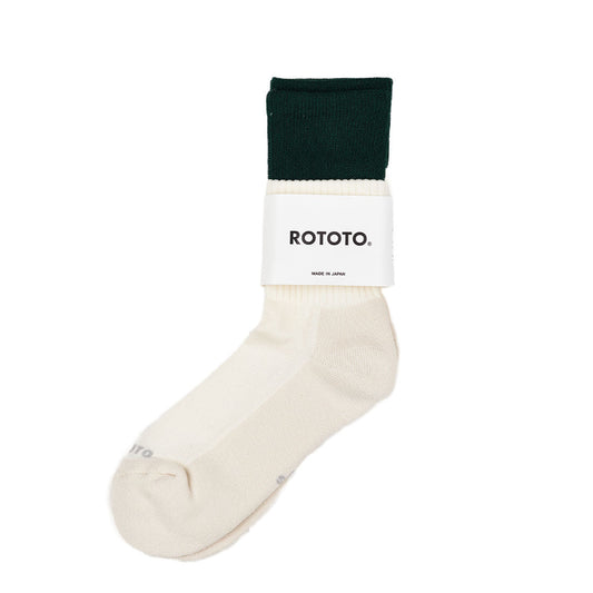 Rototo Top Block Green / Off White - The Sporting Lodge