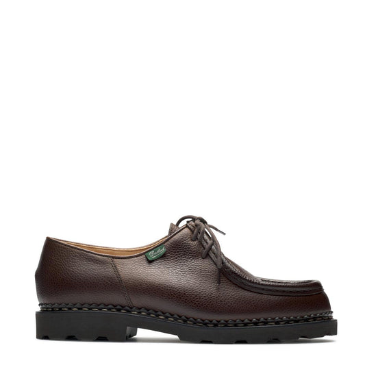 Paraboot Michael Shoe Grained Brown Leather - The Sporting Lodge