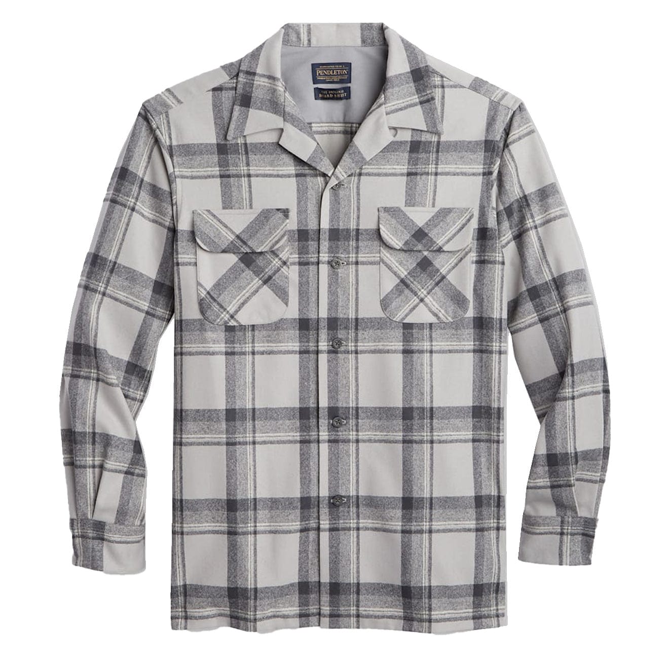 Pendleton Board Shirt Grey Mix Plaid - The Sporting Lodge