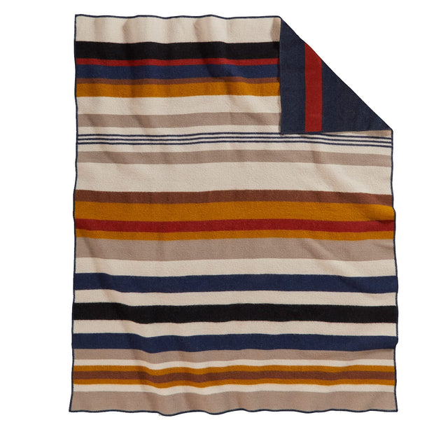 Pendleton Bridger Wool Throw With Carrier Boulder Stripe | The Sporting  Lodge