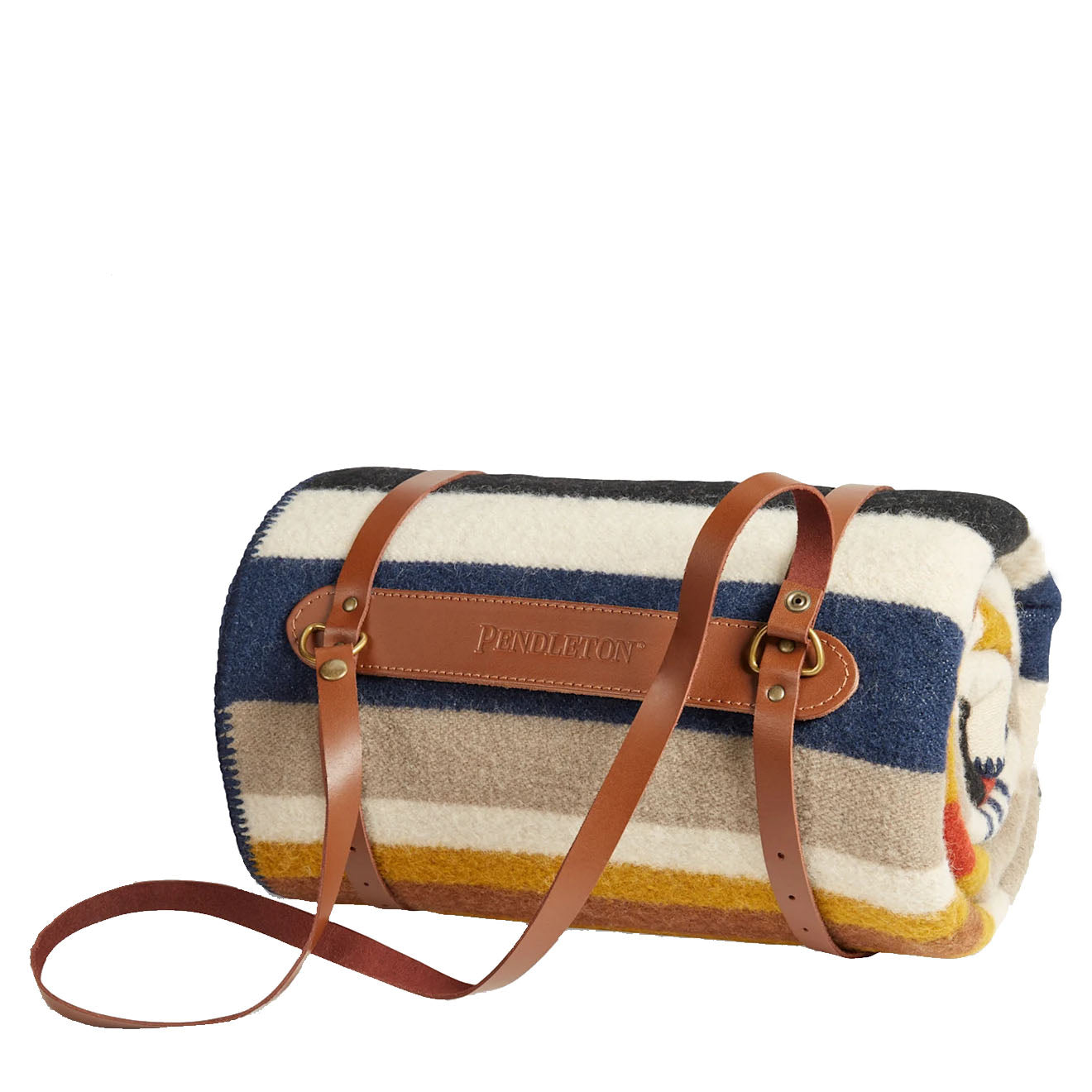 Pendleton Bridger Wool Throw With Carrier Boulder Stripe | The Sporting  Lodge