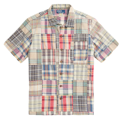 Polo Ralph Lauren Classic Fit Patchwork Madras Camp Shirt Key West Patchwork - The Sporting Lodge