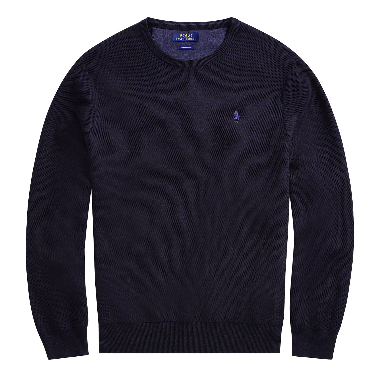 Polo Ralph Lauren Cotton Crewneck Sweat Navy Heather - The Sporting Lodge