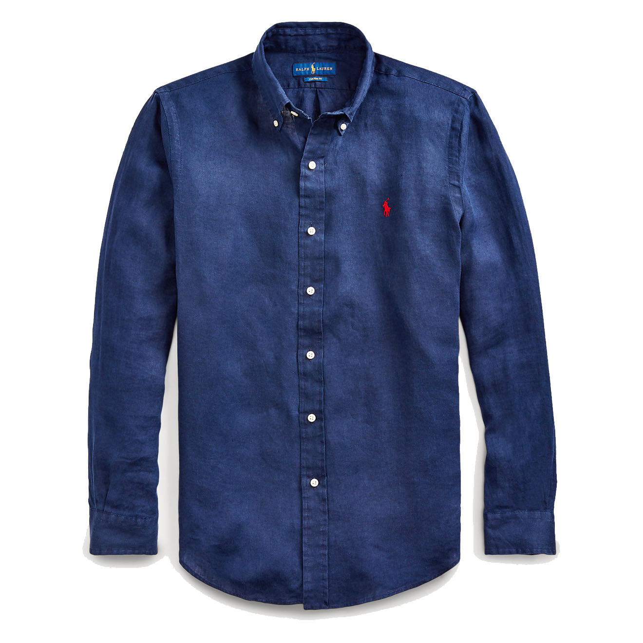 Polo Ralph Lauren Custom Fit Linen Shirt Newport Navy - The Sporting Lodge