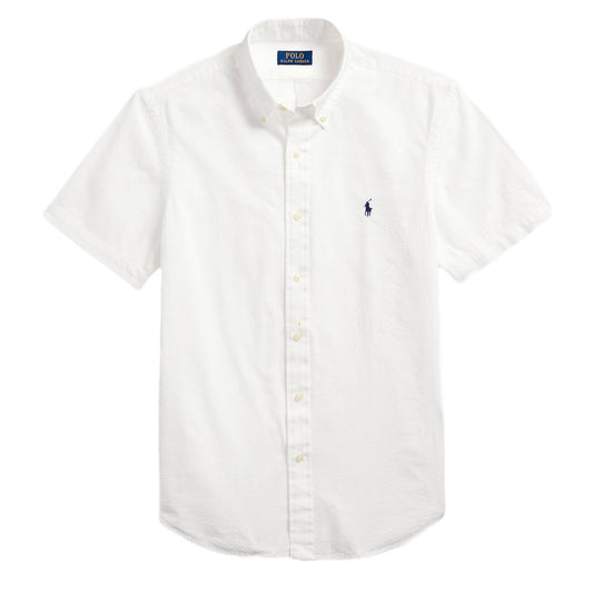 Polo Ralph Lauren Custom Fit Seersucker Shirt White - The Sporting Lodge