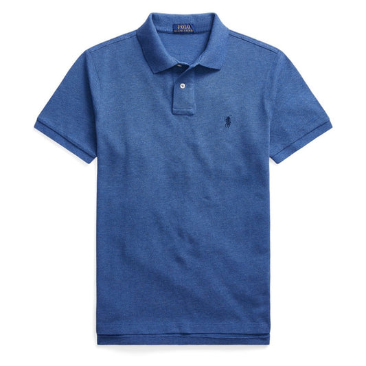 Polo Ralph Lauren Custom Slim Fit Classic Polo Royal Blue Heather - The Sporting Lodge