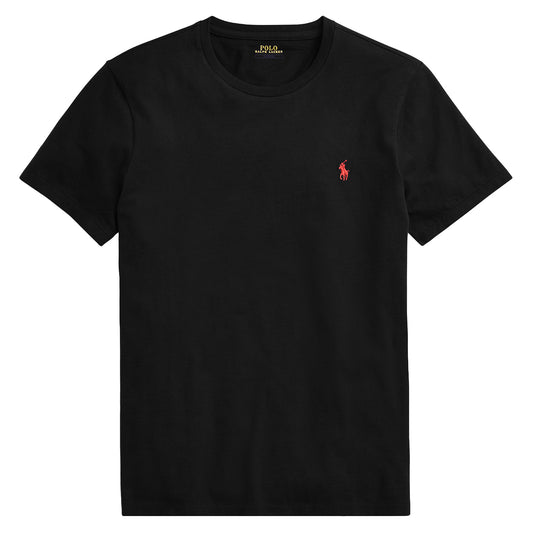 Polo Ralph Lauren Custom Slim Fit Cotton T-Shirt RL Black - The Sporting Lodge