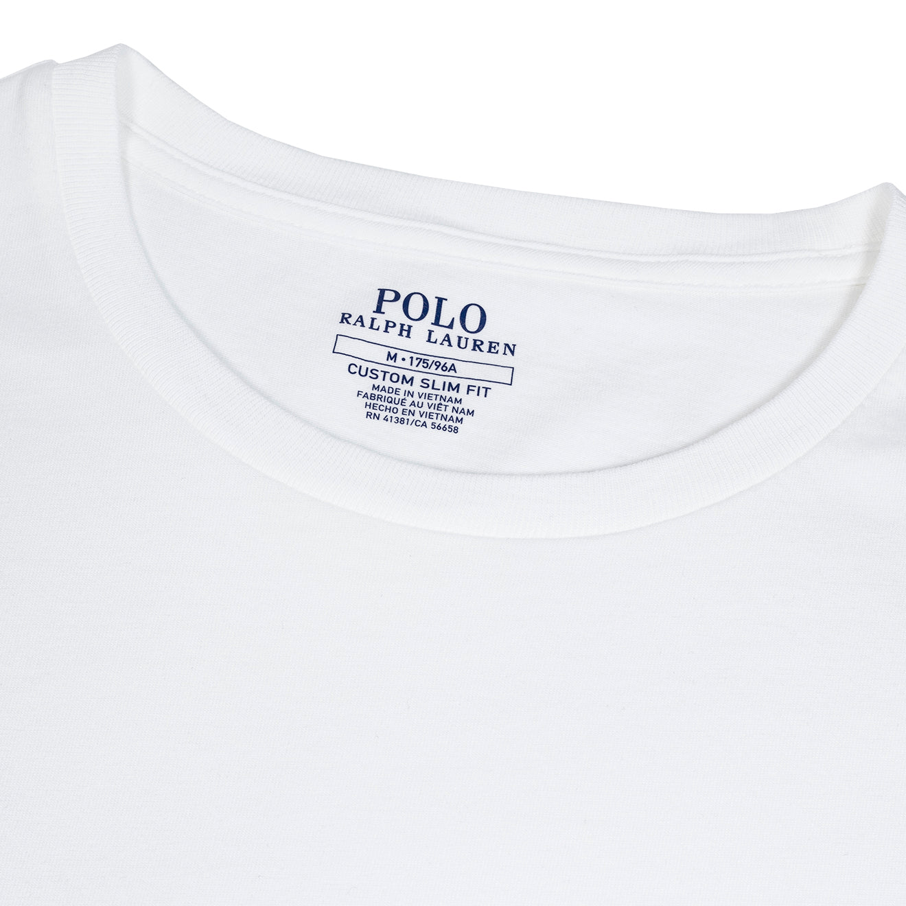 Polo Ralph Lauren Custom Slim Fit Cotton T-Shirt White - The Sporting Lodge