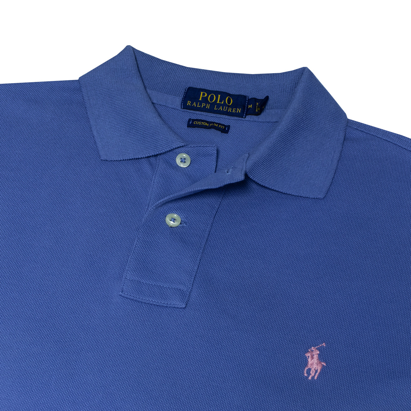 Polo Ralph Lauren Custom Slim Fit Mesh Polo French Blue - The Sporting Lodge