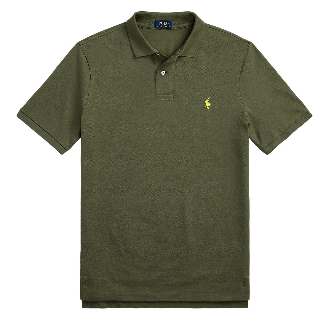 Polo Ralph Lauren Custom Slim Fit Mesh Polo Shirt Dark Sage