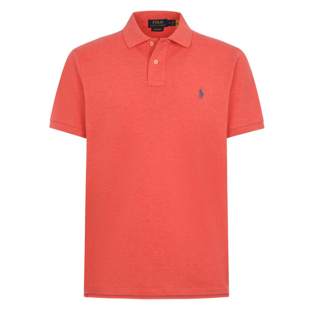 Polo Ralph Lauren Custom Slim Fit Mesh Polo Shirt Highland Rose Heather The Sporting Lodge