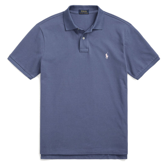 Polo Ralph Lauren Custom Slim Fit Mesh Polo Shirt Old Royal - The Sporting Lodge