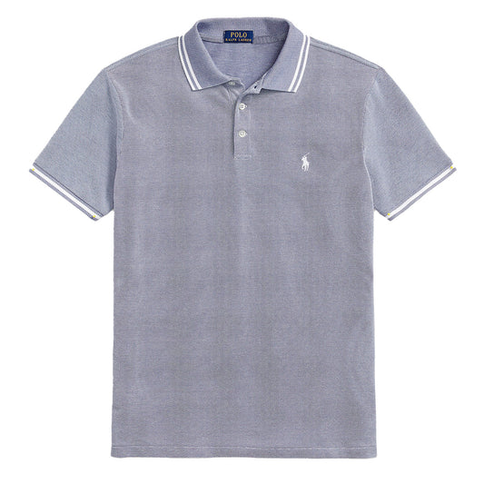 Polo Ralph Lauren Custom Slim Fit Stretch Mesh Polo Shirt Old Royal / White - The Sporting Lodge