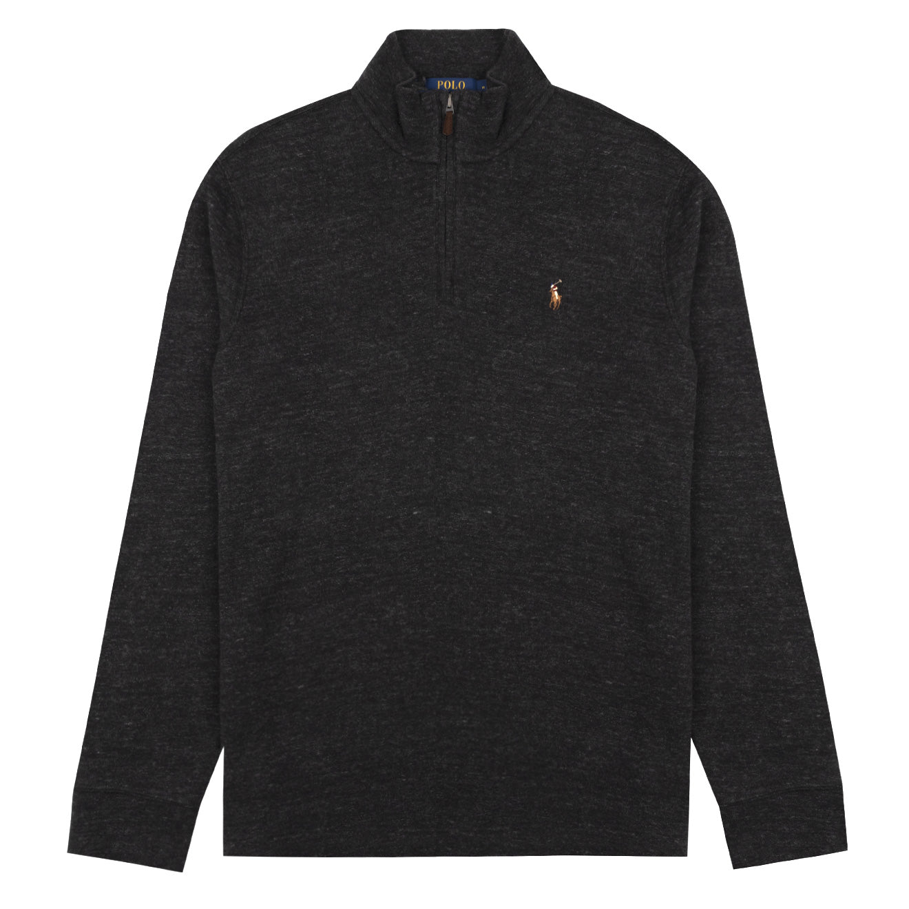 Black ralph lauren half zip sweater best sale