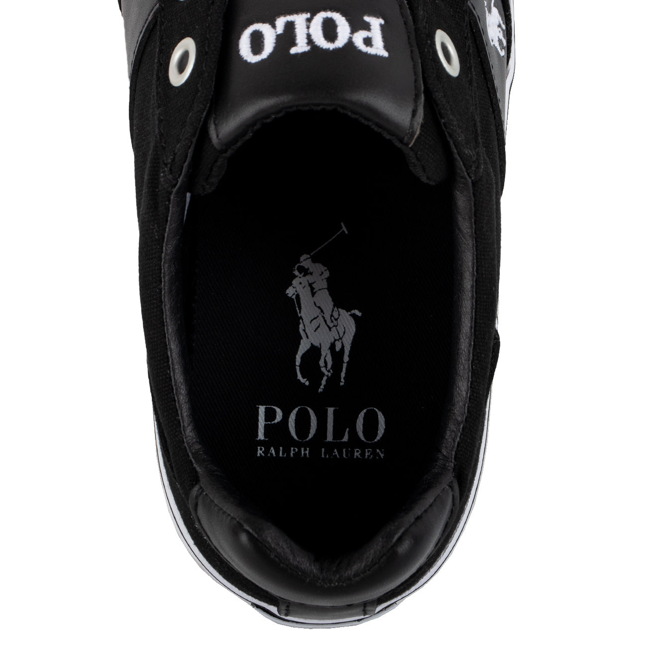 Polo Ralph Lauren Hanford Trainer Black / White - The Sporting Lodge