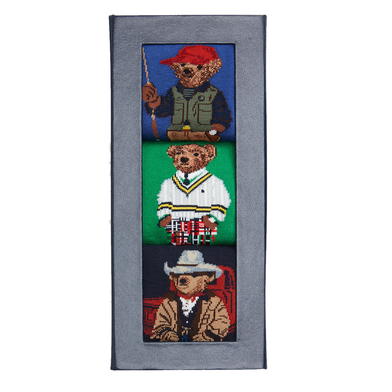 Polo Ralph Lauren Polo Bear 3 Sock Gift Set Gb Fisher Bear