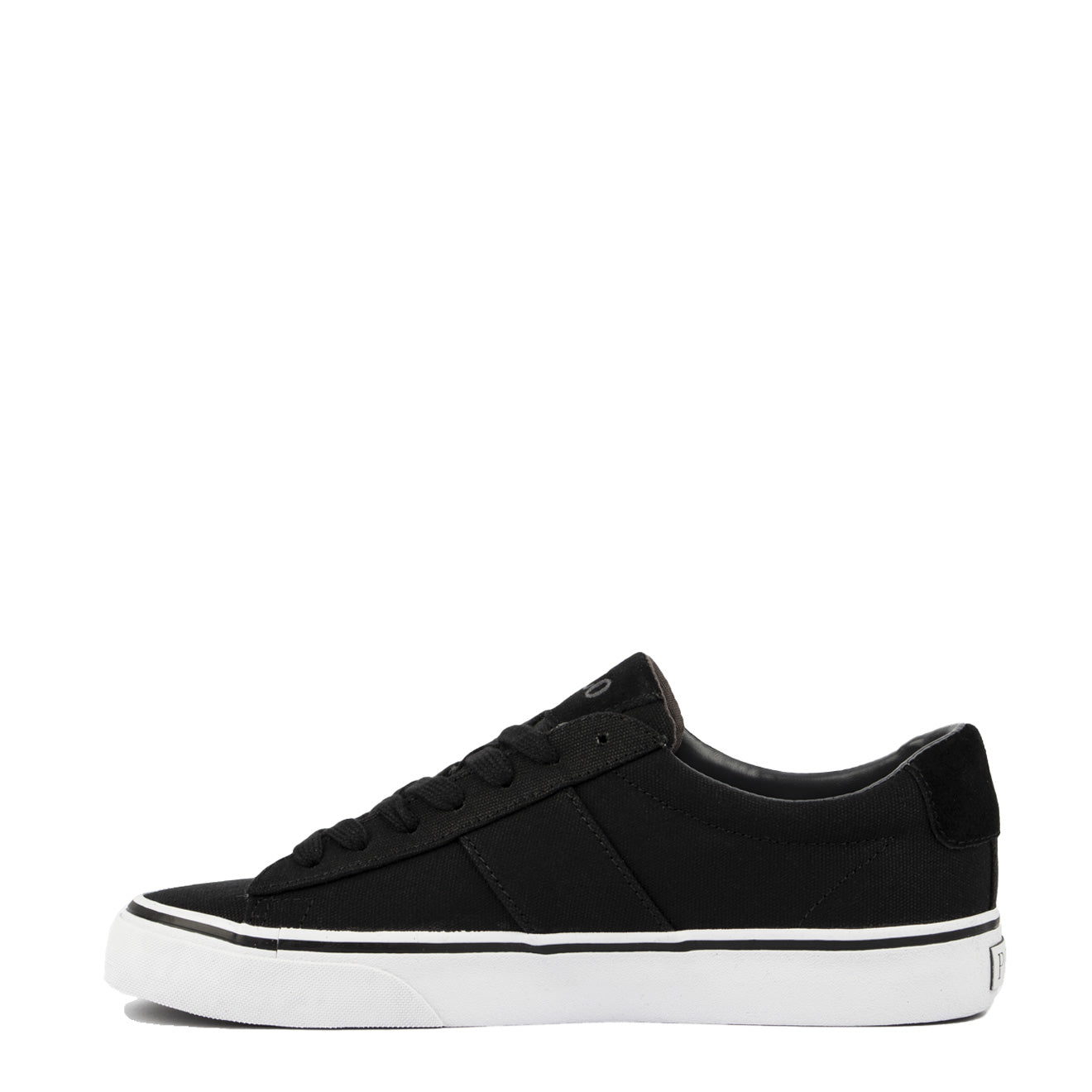 Polo Ralph Lauren Sayer Canvas Suede Sneaker Black The Sporting Lodge