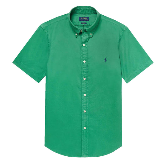 Polo Ralph Lauren Slim Fit S/S Button Down Oxford Shirt Raft Green - The Sporting Lodge