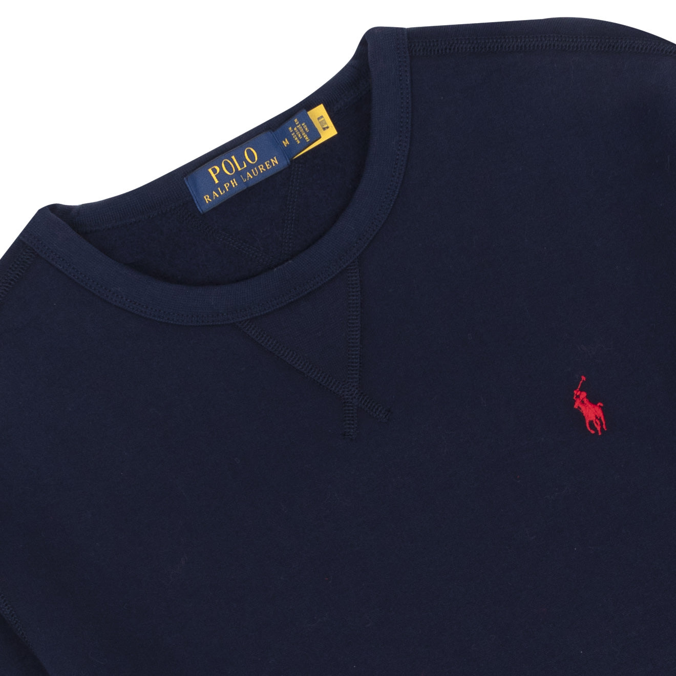 POLO Ralph Lauren Crest Navy Blue Fleece Crewneck Sweatshirt Sz 3XB *NEW* newest $168