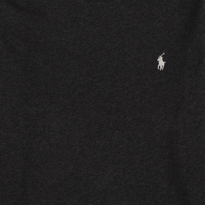 Polo Ralph Lauren Custom Slim Fit Cotton LS T-Shirt Black Heather - The Sporting Lodge