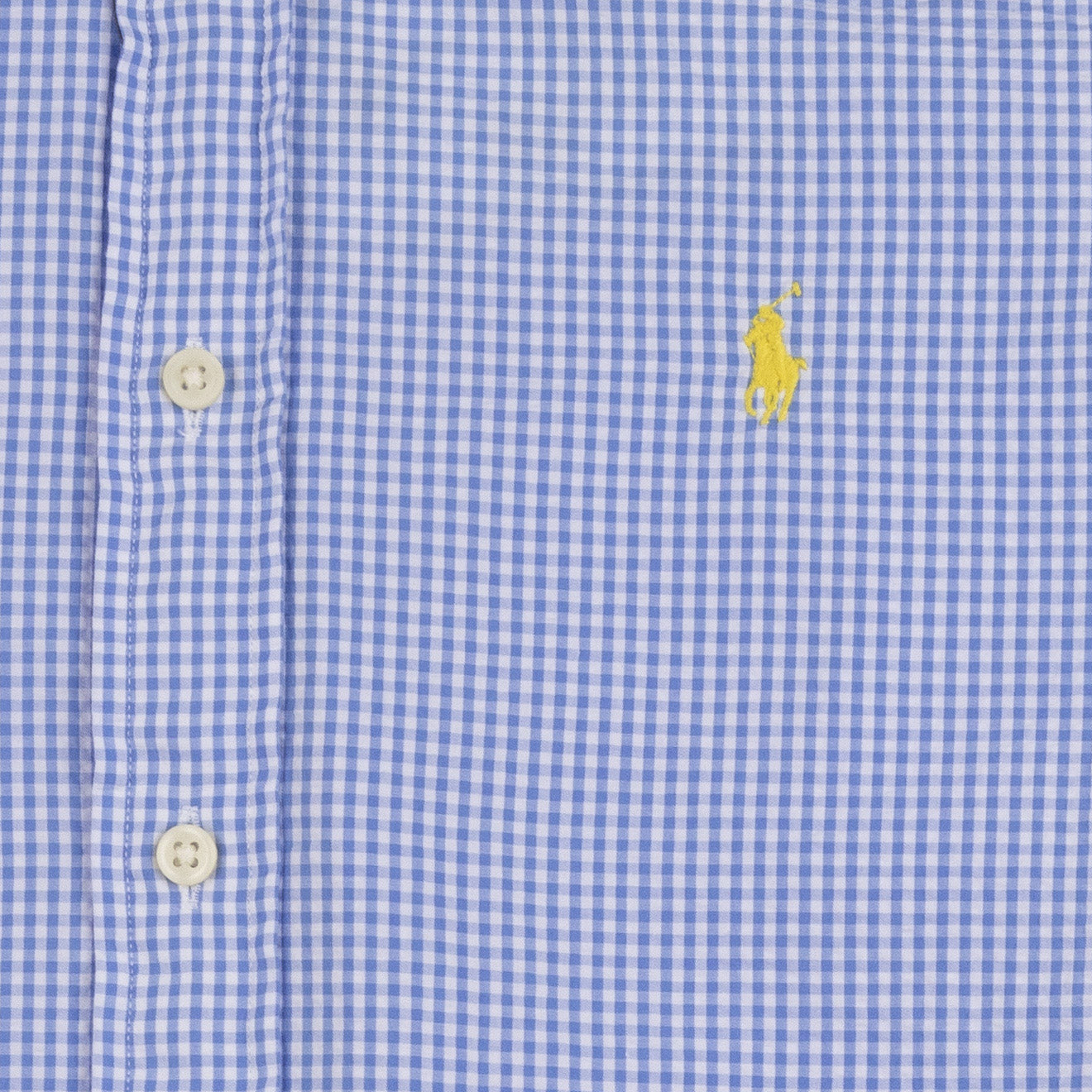 Polo Ralph Lauren Searsucker Check S/S Shirt Light Blue / White - The Sporting Lodge