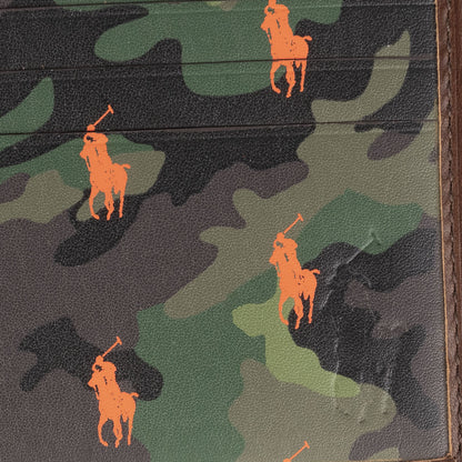 Polo Ralph Lauren Small Leather PP Card Case Camo / Brown - The Sporting Lodge