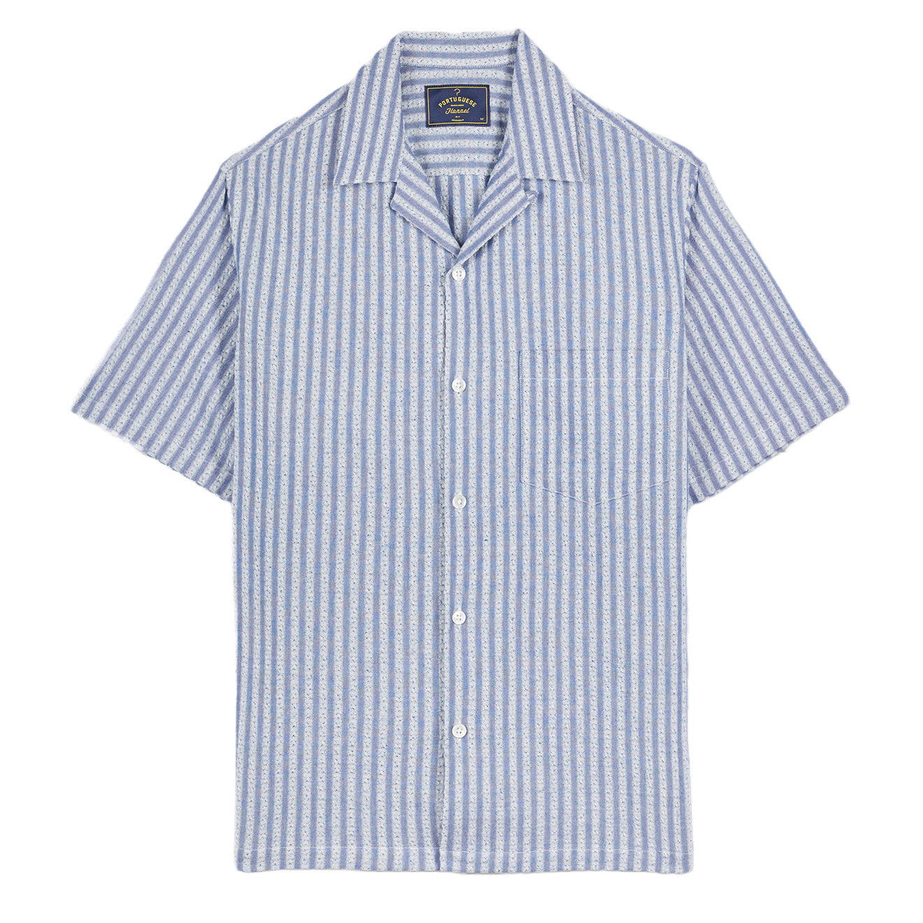 Portuguese Flannel Shirt Jacquard Chambray - The Sporting Lodge