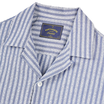 Portuguese Flannel Shirt Jacquard Chambray - The Sporting Lodge