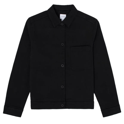 Sunspel Womens Chore Jacket Black - The Sporting Lodge