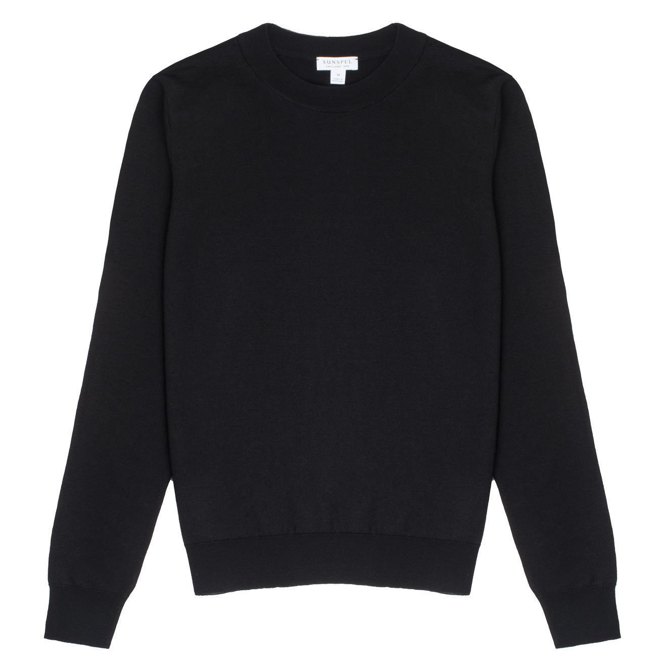 Black round neck jumper womens best sale