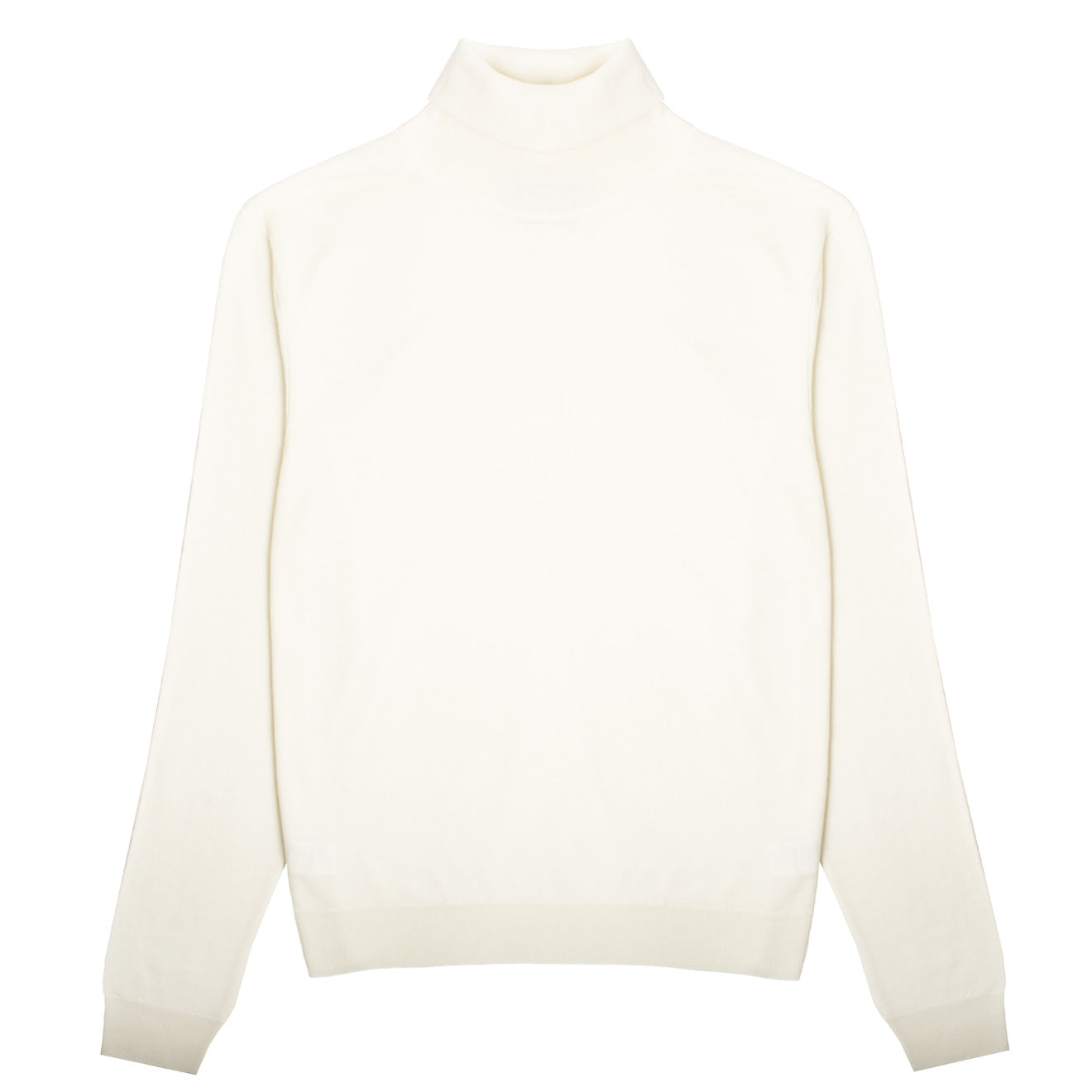 Sunspel Womens Merino Silk Roll Neck Sweater Ivory - The Sporting Lodge