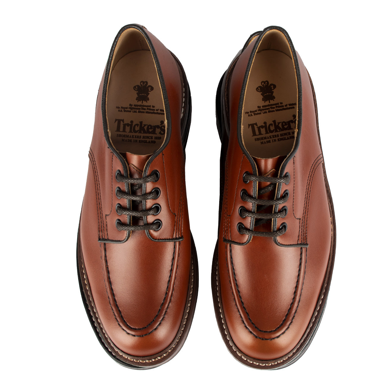 Trickers Heath Golf Derby Shoe Marron - The Sporting Lodge