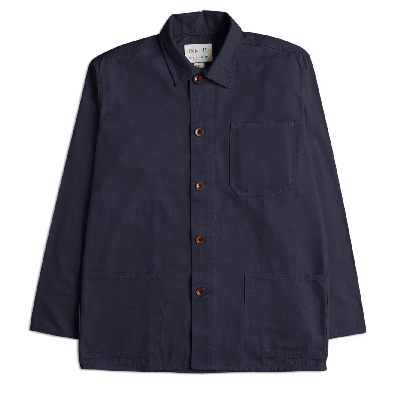 USKEES 3001 Buttoned Overshirt Midnight Blue - The Sporting Lodge