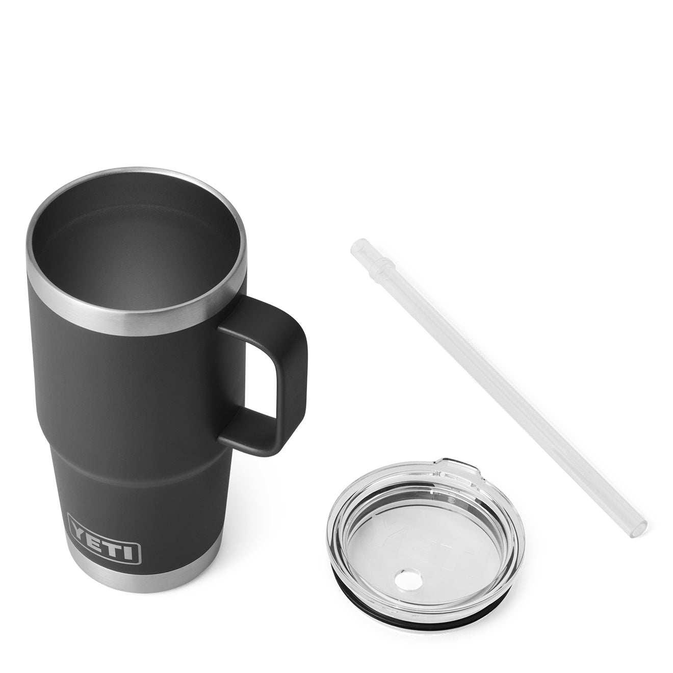 YETI Rambler 25oz Straw Mug Black - The Sporting Lodge