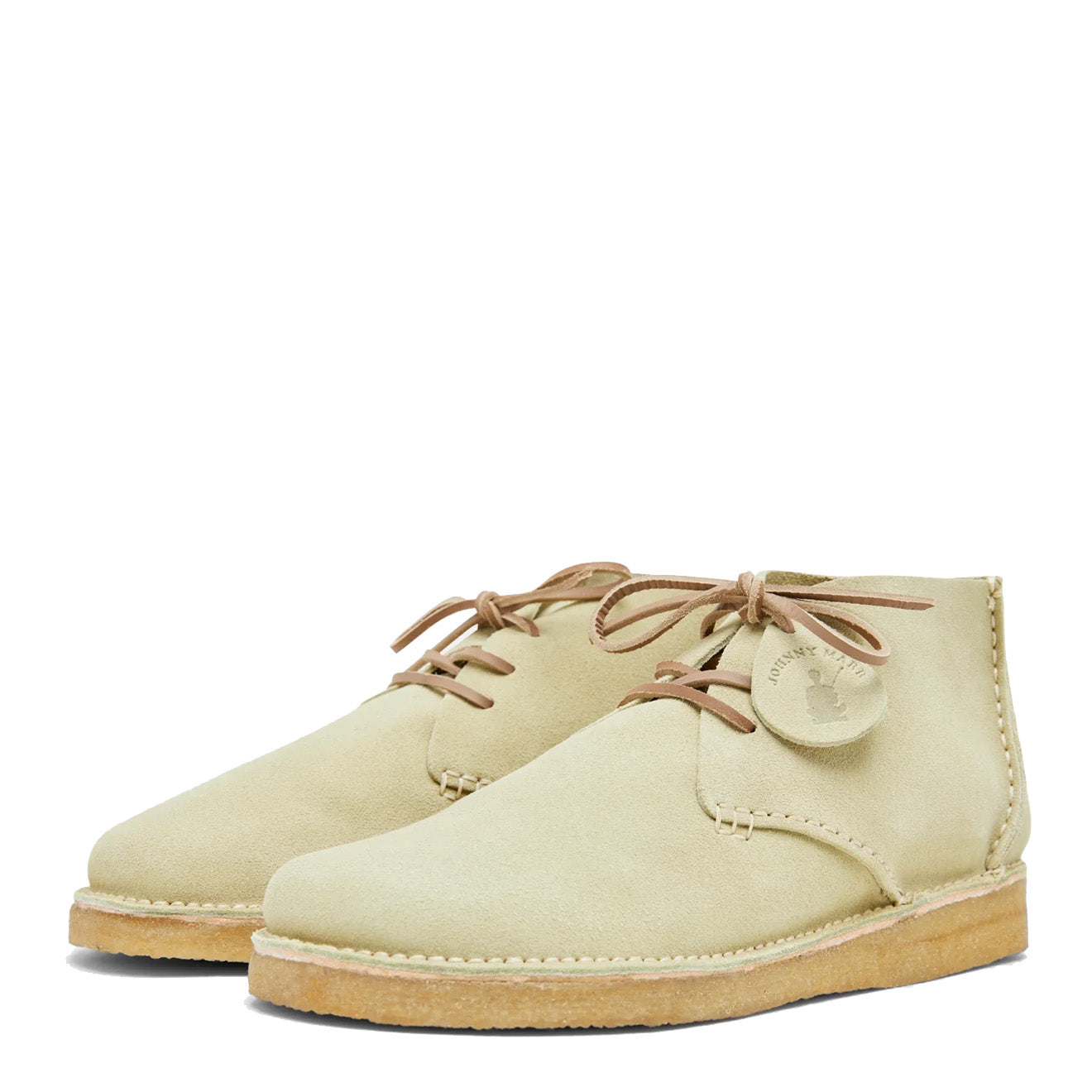 Yogi x Johnny Marr Glenn Suede Boots Straw - The Sporting Lodge