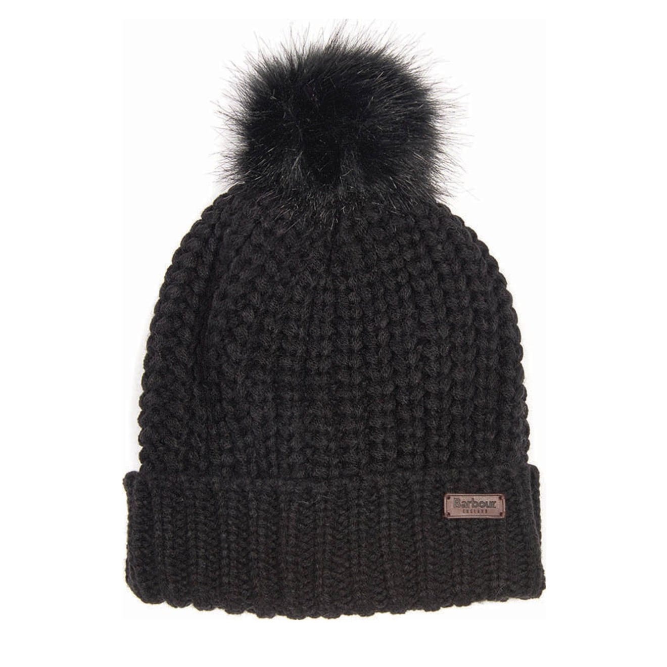 Barbour Womens Saltburn Beanie Black - The Sporting Lodge