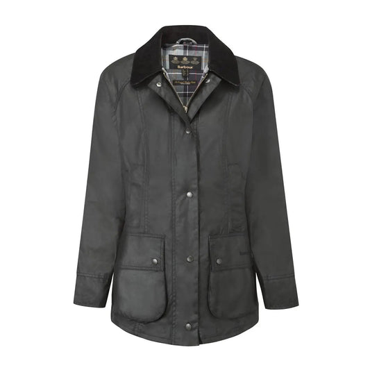 Barbour Womens Beadnell Wax Jacket Black - The Sporting Lodge