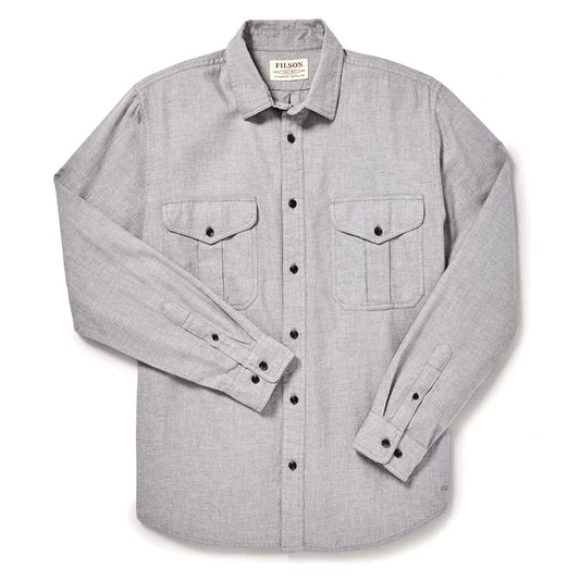 Filson Lightweight Alaskan Guide Shirt Heather Grey - The Sporting Lodge