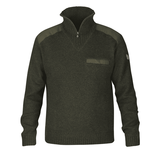 Fjallraven Koster Sweater Dark Olive - The Sporting Lodge